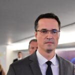 Deltan Dallagnol é anunciado pré-candidato ao Senado pelo Paraná em evento de filiação de Sergio Moro ao PL